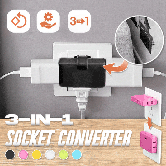 🔥180 Degrees Rotatable Socket Converter
